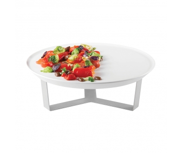 Khay melamine tròn có giá đỡ Rosseto SM276